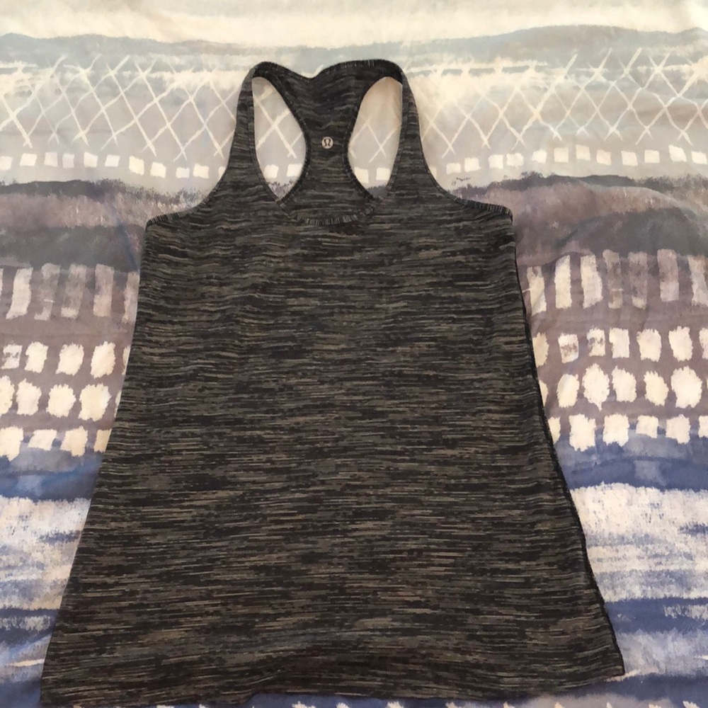 lulu lemon striped racer back tank